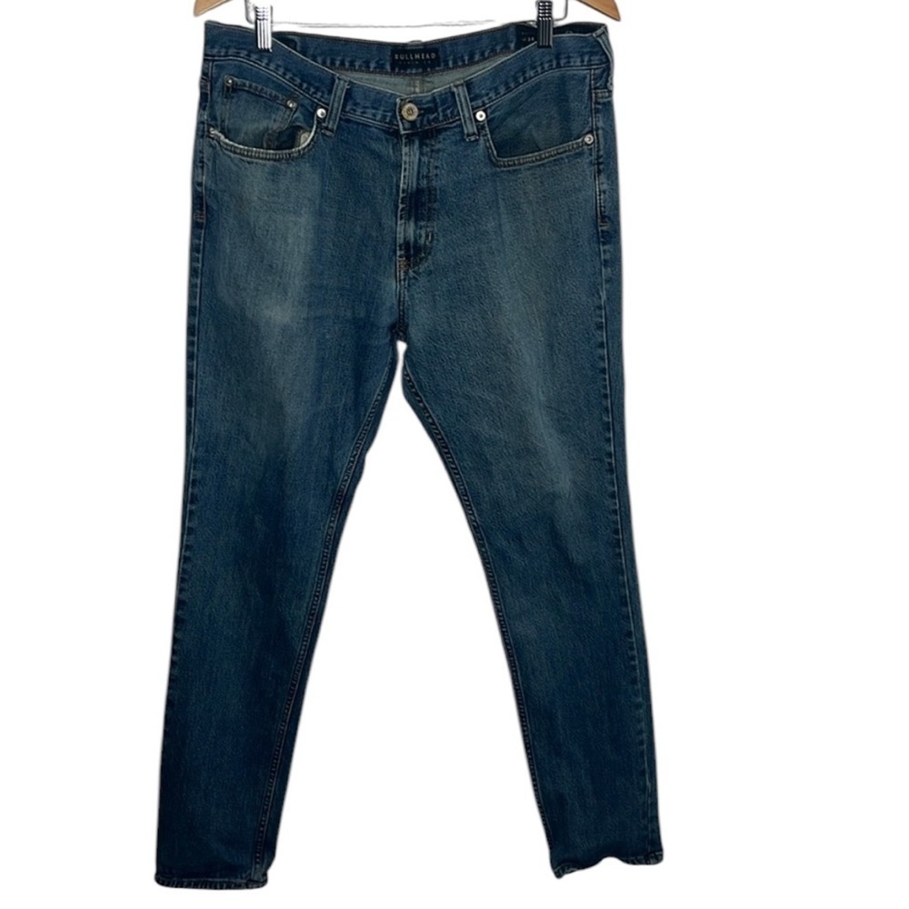 Bullhead Denim Medium Wash Skinny Jeans Men Size W34 L32 BLEMISH